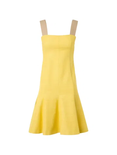 Akris Punto Sleeveless Mini Dress In Yellow