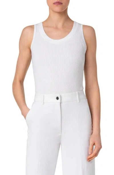 AKRIS PUNTO AKRIS PUNTO SLEEVELESS RIB SWEATER TANK