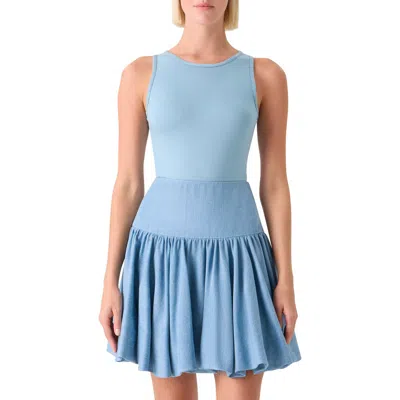 Akris Punto Sleeveless Stretch Modal Top In Blue