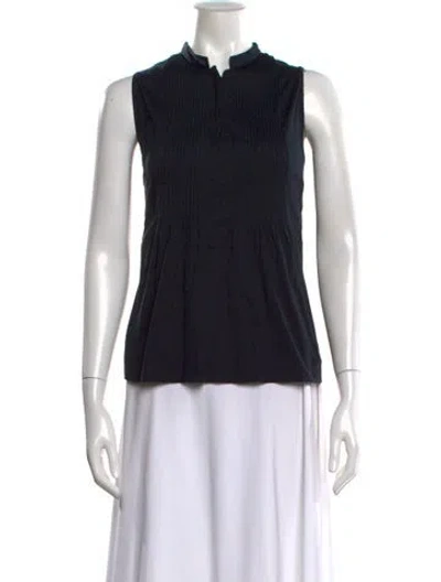 Pre-owned Akris Punto Sleeveless Top In Black