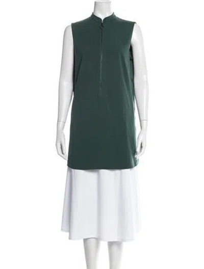 Pre-owned Akris Punto Sleeveless Tunic In Green