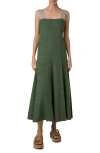 Akris Punto Sleeveless Square Neck Dress In Laurel In Laurel