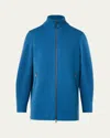 Akris Punto Stand Up Collar Merino Wool Cardigan