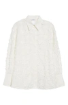 Akris Punto Star Embroidered Button-up Shirt In Cream