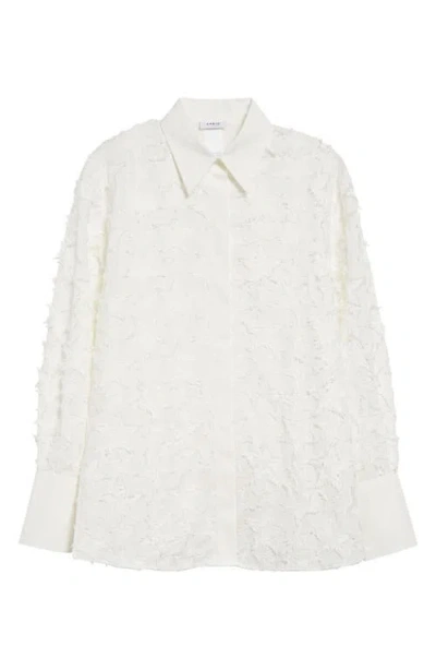 Akris Punto Star Embroidered Button-up Shirt In Cream