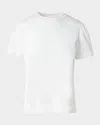 Akris Punto Straight Cotton Jersey T-shirt In Cream