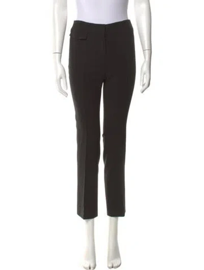 Pre-owned Akris Punto Straight Leg Pants In Black