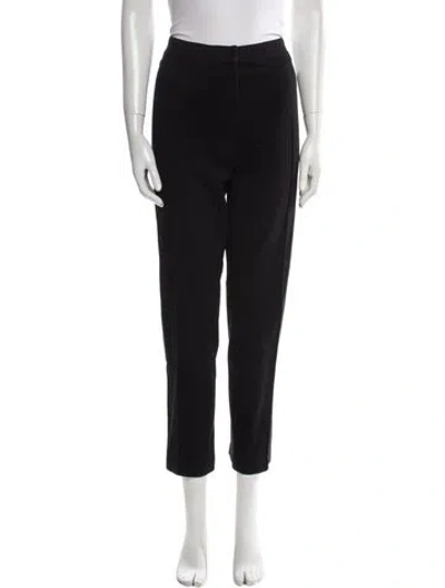 Pre-owned Akris Punto Straight Leg Pants In Black
