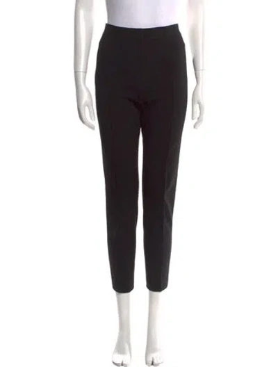Pre-owned Akris Punto Straight Leg Pants In Black