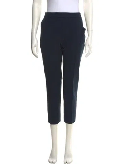 Pre-owned Akris Punto Straight Leg Pants In Black