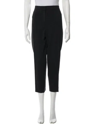 Pre-owned Akris Punto Straight Leg Pants In Black