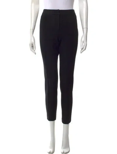 Pre-owned Akris Punto Straight Leg Pants In Black