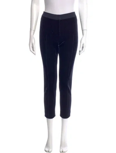 Pre-owned Akris Punto Straight Leg Pants In Black