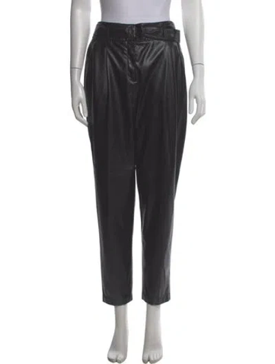 Pre-owned Akris Punto Straight Leg Pants In Black