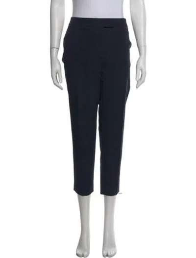 Pre-owned Akris Punto Straight Leg Pants In Black