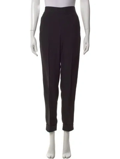 Pre-owned Akris Punto Straight Leg Pants In Black