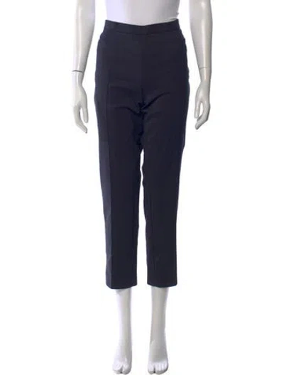 Pre-owned Akris Punto Straight Leg Pants In Black