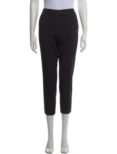 Pre-owned Akris Punto Straight Leg Pants In Black