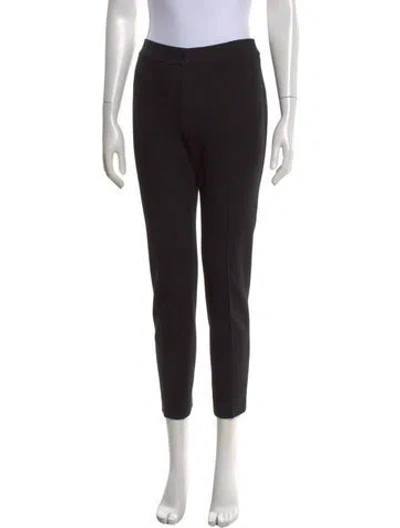 Pre-owned Akris Punto Straight Leg Pants In Black