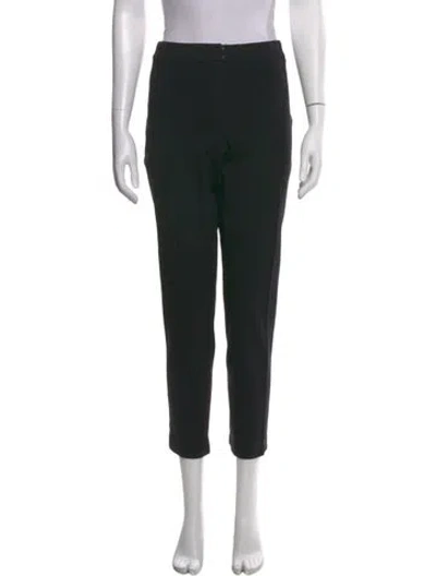 Pre-owned Akris Punto Straight Leg Pants In Black