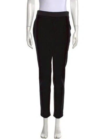Pre-owned Akris Punto Straight Leg Pants In Black