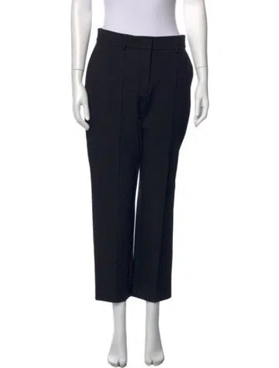 Pre-owned Akris Punto Straight Leg Pants In Black