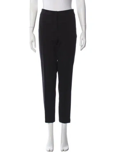 Pre-owned Akris Punto Straight Leg Pants In Black