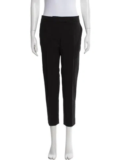 Pre-owned Akris Punto Straight Leg Pants In Black