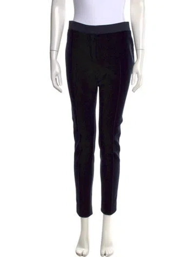 Pre-owned Akris Punto Straight Leg Pants In Black