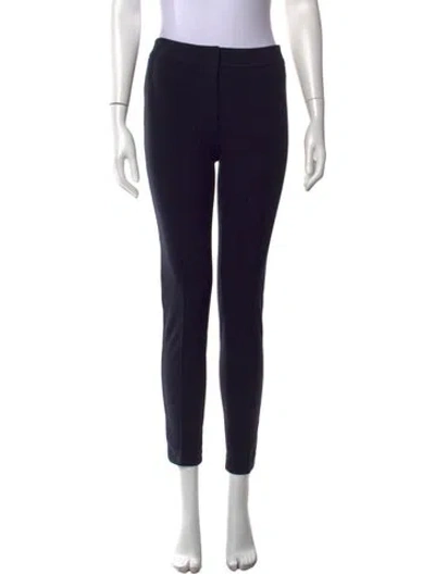 Pre-owned Akris Punto Straight Leg Pants In Black