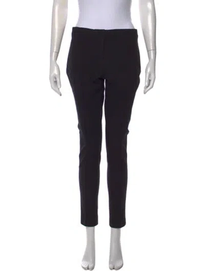 Pre-owned Akris Punto Straight Leg Pants In Black