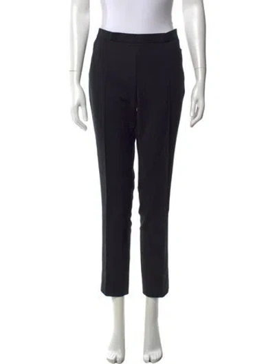 Pre-owned Akris Punto Straight Leg Pants In Black