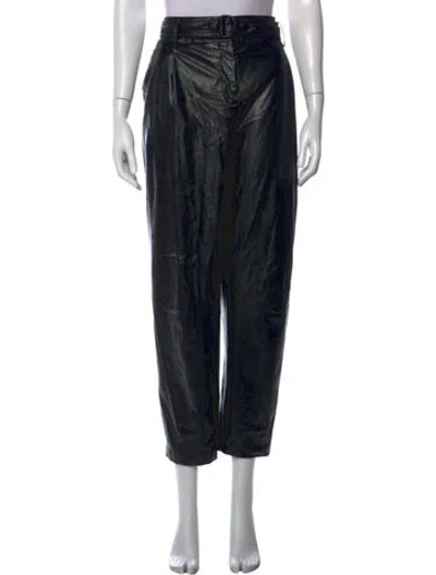 Pre-owned Akris Punto Straight Leg Pants In Black