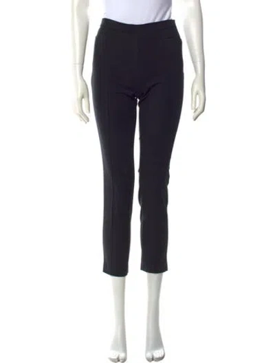 Pre-owned Akris Punto Straight Leg Pants In Black
