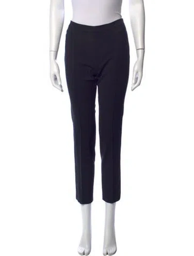 Pre-owned Akris Punto Straight Leg Pants In Black