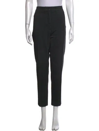 Pre-owned Akris Punto Straight Leg Pants In Black