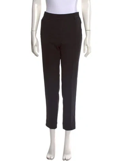 Pre-owned Akris Punto Straight Leg Pants In Black