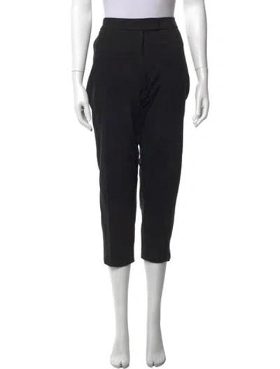 Pre-owned Akris Punto Straight Leg Pants In Black
