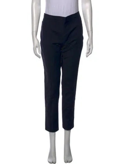 Pre-owned Akris Punto Straight Leg Pants In Black