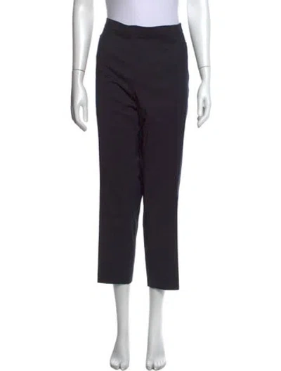Pre-owned Akris Punto Straight Leg Pants In Black