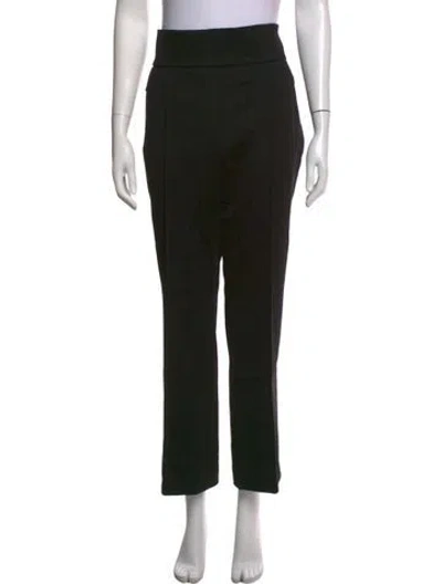 Pre-owned Akris Punto Straight Leg Pants In Black