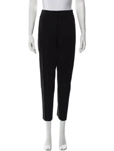 Pre-owned Akris Punto Straight Leg Pants In Black