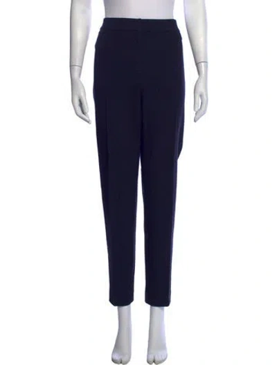 Pre-owned Akris Punto Straight Leg Pants In Black