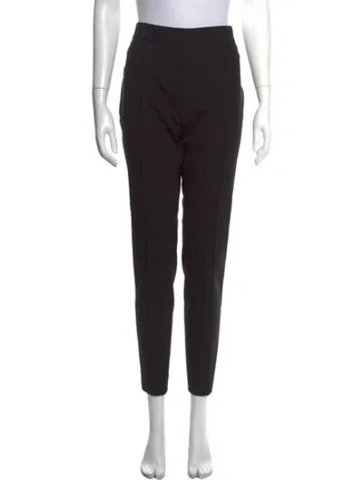 Pre-owned Akris Punto Straight Leg Pants In Black