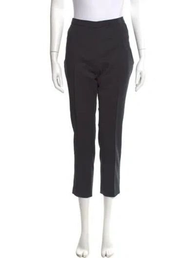 Pre-owned Akris Punto Straight Leg Pants In Blue