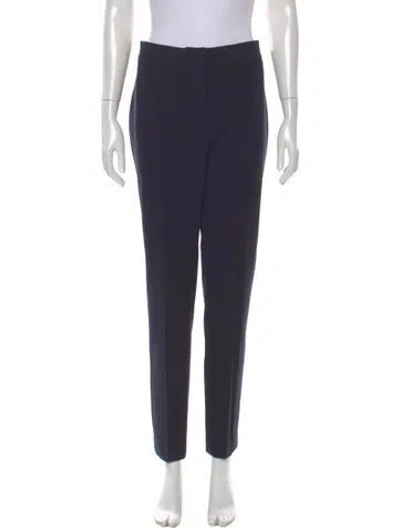 Pre-owned Akris Punto Straight Leg Pants In Blue