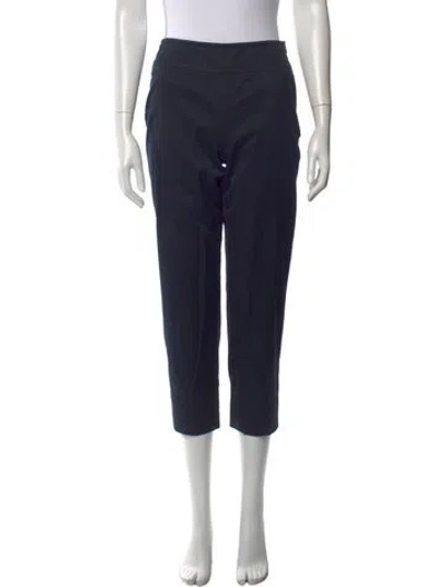 Pre-owned Akris Punto Straight Leg Pants In Blue