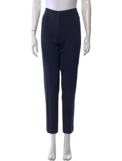 Pre-owned Akris Punto Straight Leg Pants In Blue