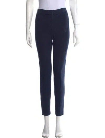 Pre-owned Akris Punto Straight Leg Pants In Blue