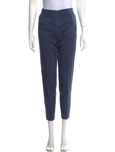 Pre-owned Akris Punto Straight Leg Pants In Blue